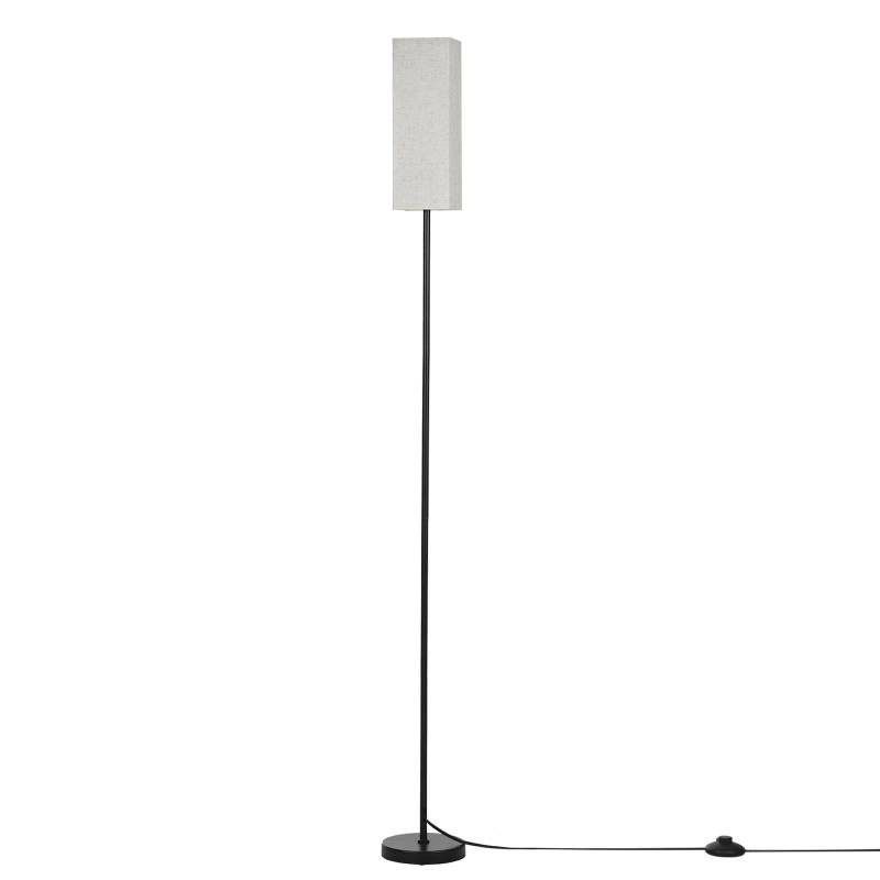 Moderne Stehleuchte Stehend Hohes Licht mit LEDs Birne 3 Licht Farben Fußschalter für EU Plug schwarz/weiß von Joom DACH