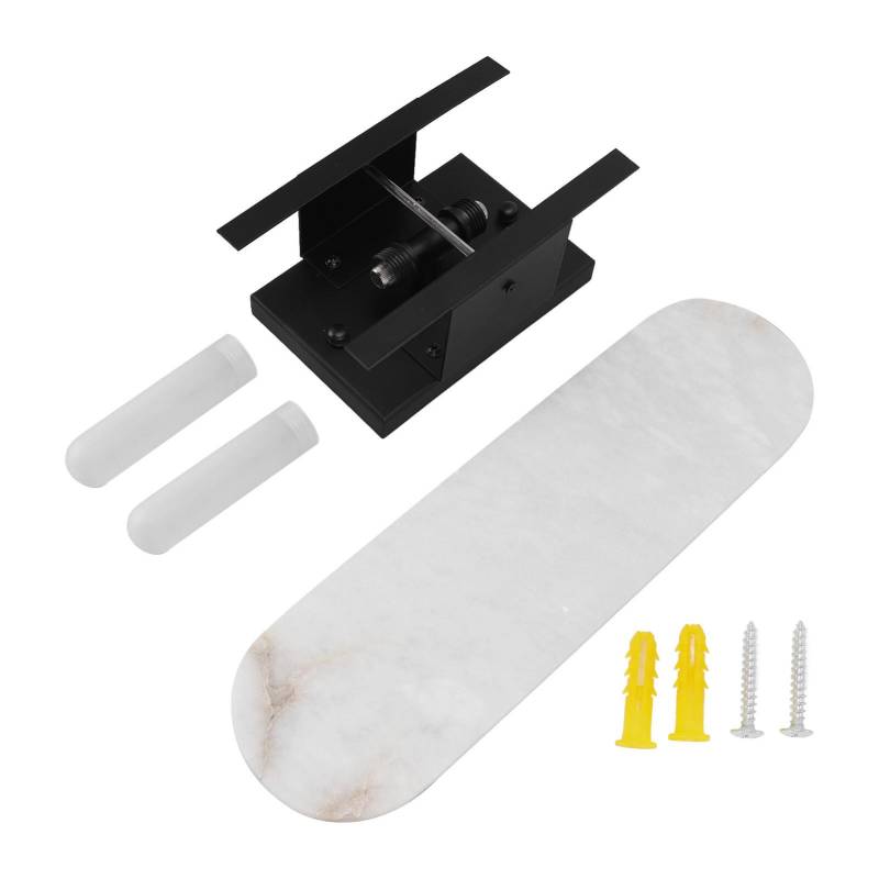 Moderne innovative Wandleuchte Mattierter Marmor LED-Wandleuchte mit G4-Fassung für Wohnzimmer Flur von Joom DACH