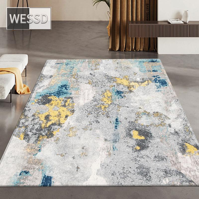 Moderner grauer abstrakter Teppich für Wohnzimmer und Flur 160x200cm 1pcs von Joom DACH