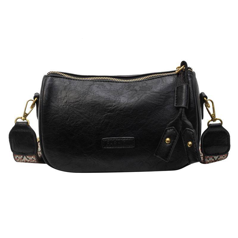 Modetasche Damen Neue Einfarbige Pendler Vielseitige Lässige Umhängetasche schwarz von Joom DACH