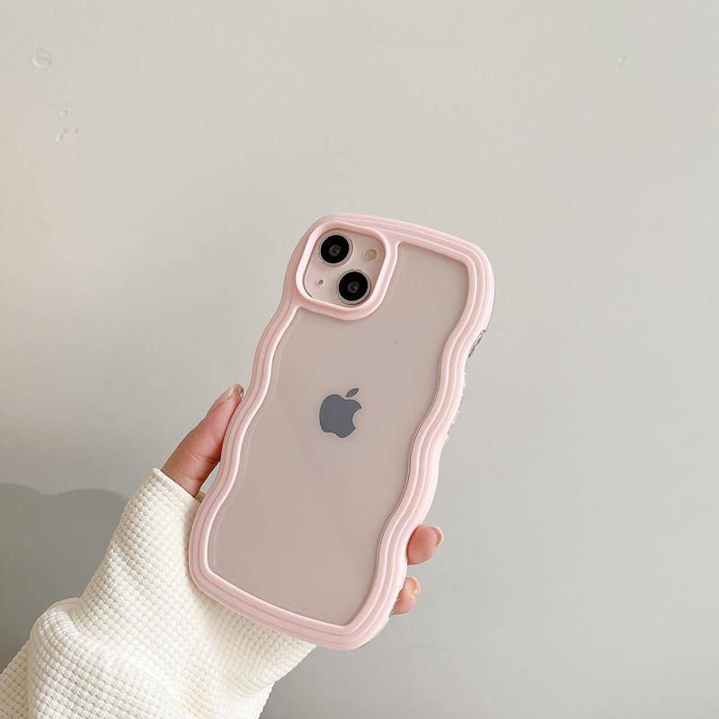 Modische, süße, transparente, lockige Wellenhülle für iPhone 16 15 14 13 12 11 Pro Max X XR XS Hybrid Stoßfeste Stoßstangenabdeckung Capa Ästhetik iPhone XS rosa Modische, süße, transparente, lockige Wellenhülle für iPhone 16 15 14 13 12 11 Pro Max X XR XS Hybrid Stoßfeste Stoßstangenabdeckung Capa Ästhetik iPhone XS rosa von Joom DACH
