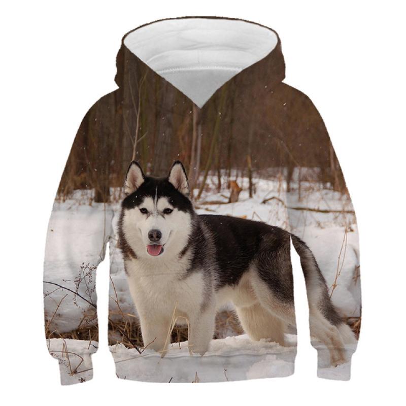 Modische 3D-Druck-Sweatshirts für Kinder mit niedlichen Hunden und Jungen- und Mädchen-Sportbekleidung, Kapuzenpullover, Streetwear, 4, 5, 6, 7, 8, 9–14 Jahre 150 von Joom DACH