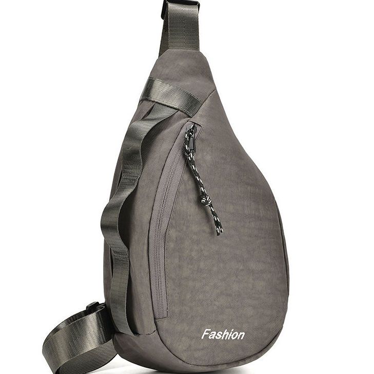 Modische Herren- und Damen-Brusttaschen, lässige Umhängetaschen, Schultertaschen, Outdoor-Sporttaschen, personalisiert graue von Joom DACH