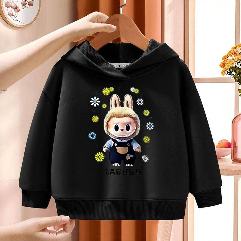 Modische Kinder-Hoodies mit Labubu-Musterdruck, lässige Oberteile, geeignet für Jungen und Mädchen 130 von Joom DACH