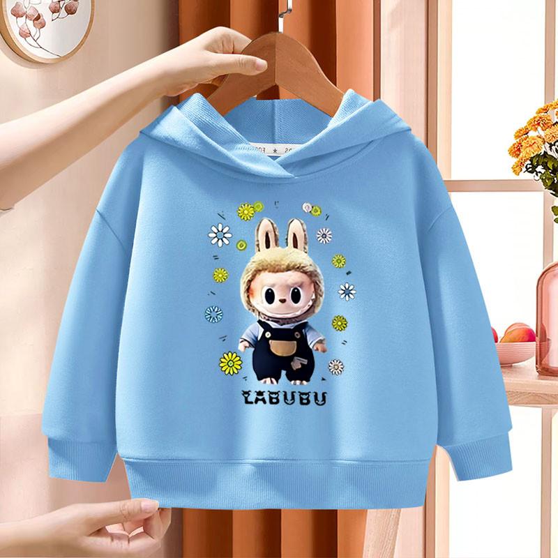 Modische Kinder-Hoodies mit Labubu-Musterdruck, lässige Oberteile, geeignet für Jungen und Mädchen 130 von Joom DACH