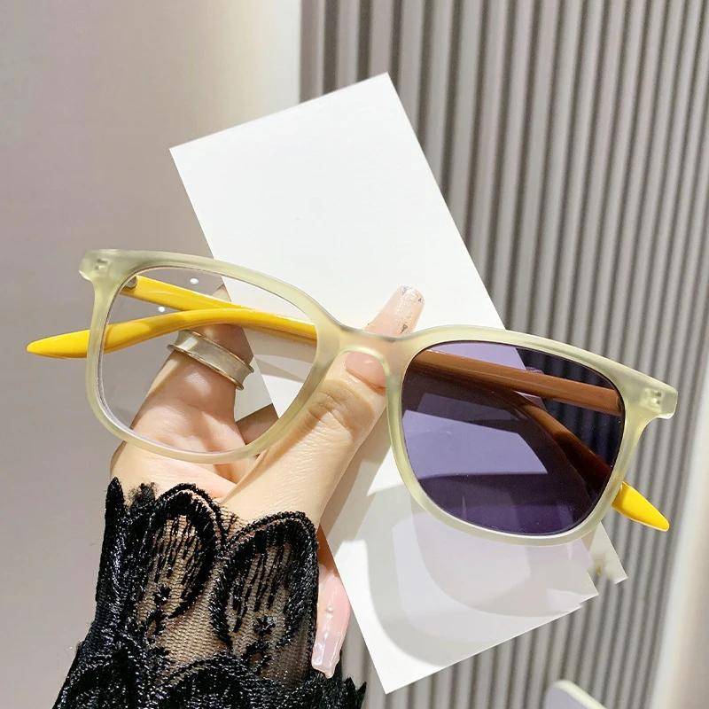 Modische Outdoor-Sonnenbrille mit Minus-Dioptrien für Frauen, Unisex, Retro, Farbwechsel, photochrome Myopie-Brille -1,0 -1,5 -2,0 -1.5 von Joom DACH