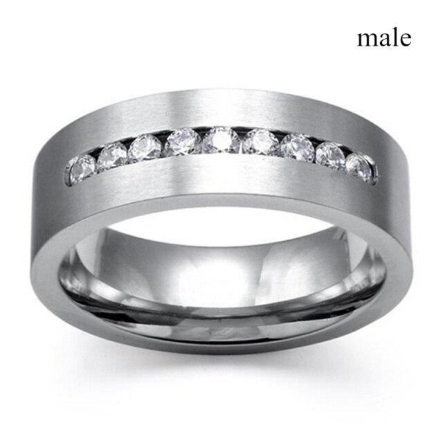 Modische Partnerringe Herren CZ Ringe Damen Schliff Kristall Strass Ringe Hochzeit Verlobungsringe 11 von Joom DACH