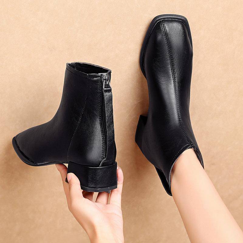 Modische Stiefeletten für Damen Quadratische Zehenpartie Modeschuhe Kurze Stiefel Reißverschluss Quadratische Absätze Bequemes PU-Leder Quadratabsatz Damenschuhe k98 39 schwarz Modische Stiefeletten für Damen Quadratische Zehenpartie Modeschuhe Kurze Stiefel Reißverschluss Quadratische Absätze Bequemes PU-Leder Quadratabsatz Damenschuhe k98 39 schwarz von Joom DACH
