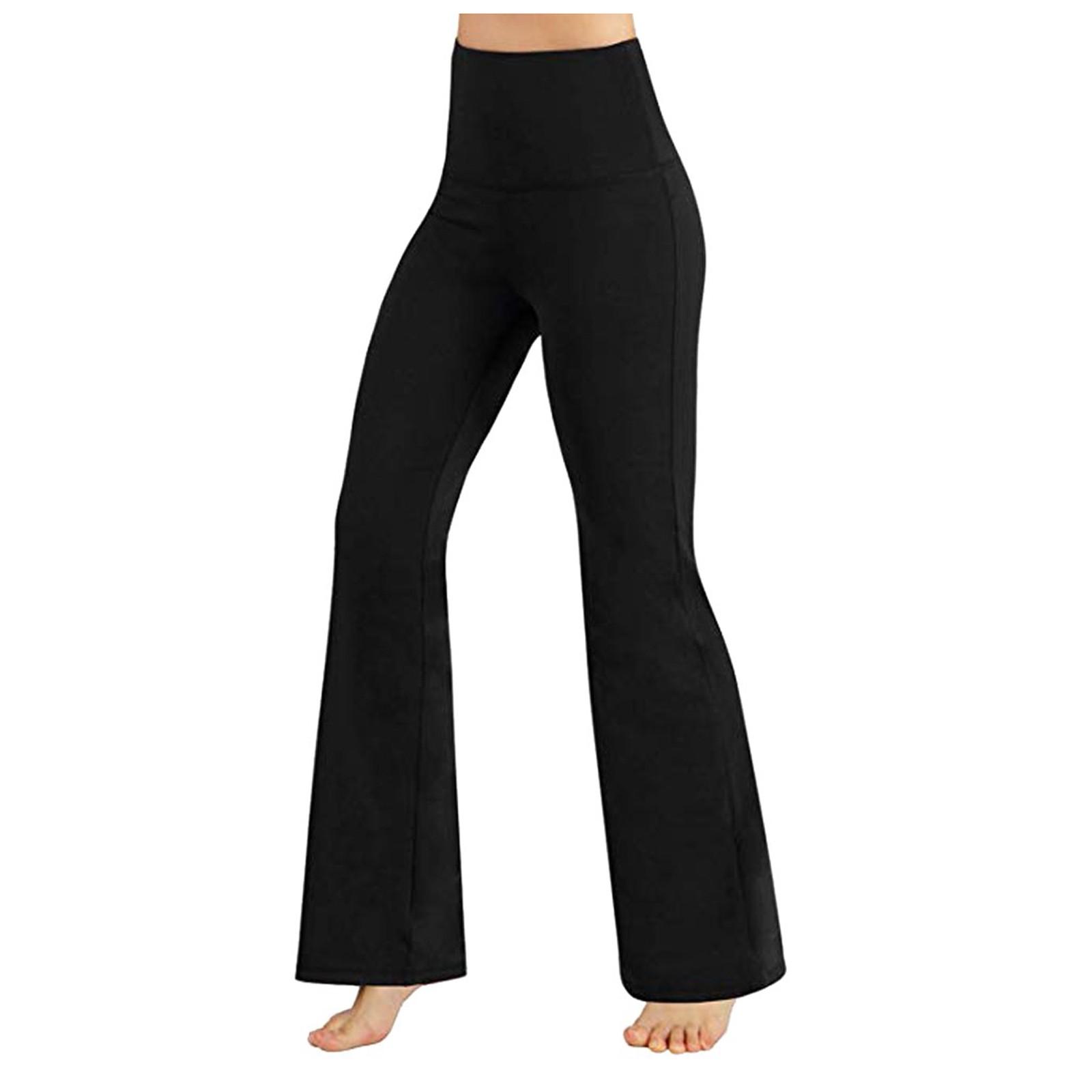 Modische Yogahosen für Damen mit hoher Taille und Workout-Leggings XL schwarz von Joom DACH