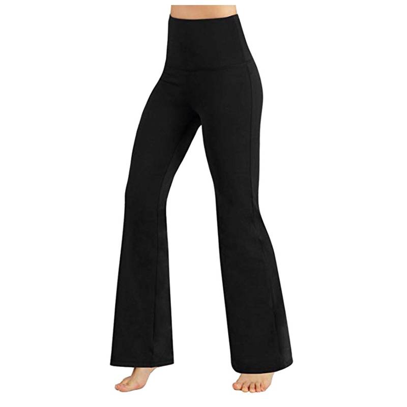 Modische Yogahosen für Damen mit hoher Taille und Workout-Leggings XL schwarz von Joom DACH