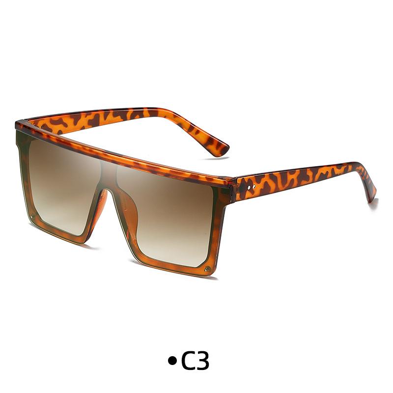 Modische quadratische Vintage-Sonnenbrille für Herren, einteiliger Rahmen, mit Farbverlauf, nicht polarisierte Sonnenbrille zum Autofahren im Freien von Joom DACH