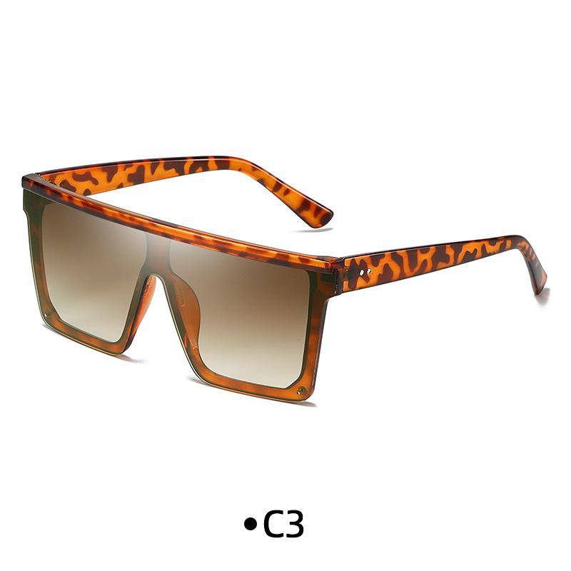 Modische quadratische Vintage-Sonnenbrille für Herren, einteiliger Rahmen, mit Farbverlauf, nicht polarisierte Sonnenbrille zum Autofahren im Freien von Joom DACH