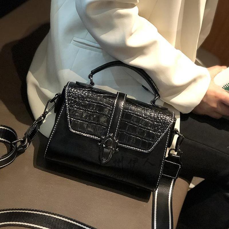 Modische und vielseitige Lederhandtaschen, trendige Damen-Umhängetaschen und lässige Leder-Crossbody-Taschen für Damen schwarz von Joom DACH