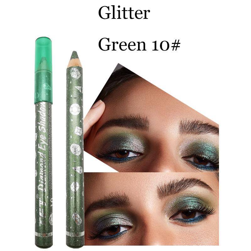 Modischer, langlebiger, wasserfester, glitzernder, farbiger Eyeliner, Lidschatten, Augen-Make-up-Kosmetik von Joom DACH