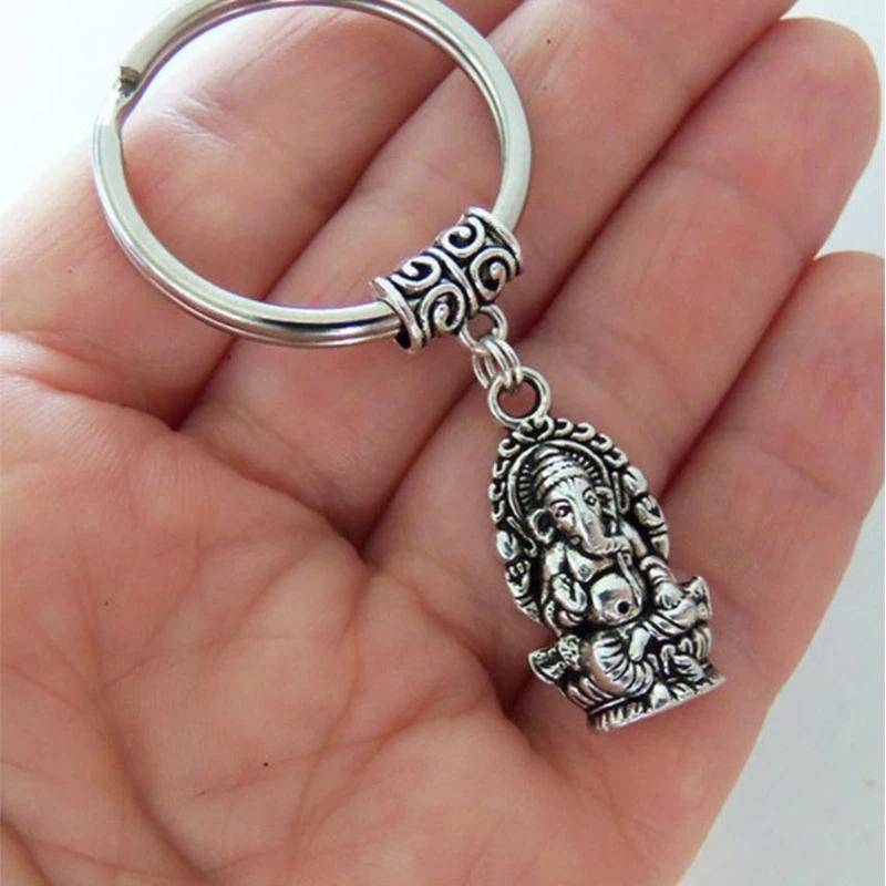 Modischer Ganesha-Schlüsselanhänger mit Buddha-Elefanten-Anhänger, Schlüsselanhänger für Damen, Handtasche, Schlüsselanhänger, Schmuck, Geschenke von Joom DACH