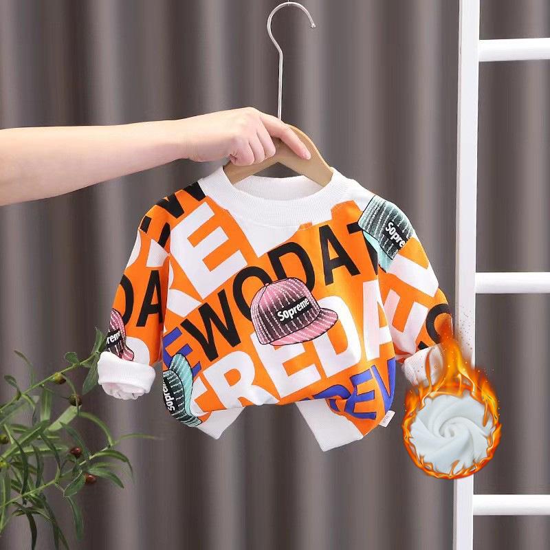 Modischer Herbst-Sweatshirt-Zweiteiler für Jungen - Trendige Kinder-Freizeitkleidung Size 100 - Height 95 cm von Joom DACH