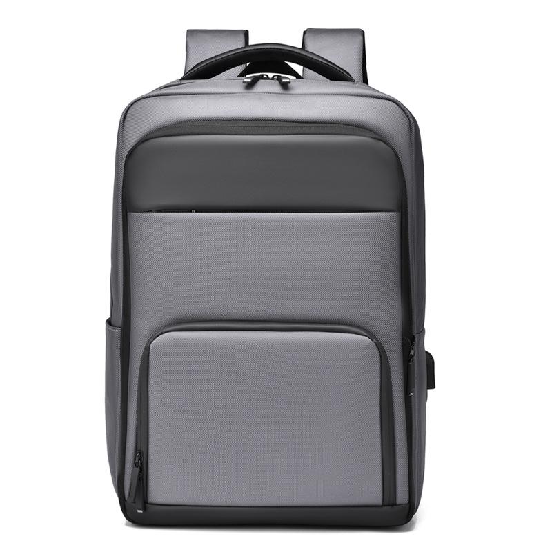Modischer Herren-High-End-Rucksack für Reisen Damenrucksack Trendige Schulter Wasserdichte Computertasche Pendeln Große Kapazität Schultasche graue von Joom DACH