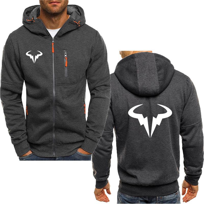 Modischer Herren-Kapuzenpullover mit Rafael Nadal-Aufdruck, bequemer Kapuzenpullover XL von Joom DACH