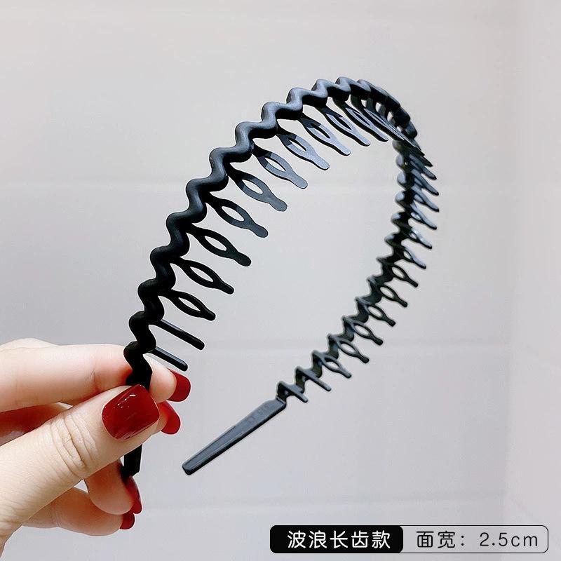 Modisches und vielseitiges Damen-Haarband zum Ausgehen, zerdrückte Haarnadel mit Zähnen, rutschfestes Stirnband zum Gesichtwaschen, Kopfschmuck von Joom DACH