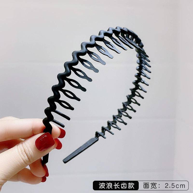 Modisches und vielseitiges Damen-Haarband zum Ausgehen, zerdrückte Haarnadel mit Zähnen, rutschfestes Stirnband zum Gesichtwaschen, Kopfschmuck von Joom DACH