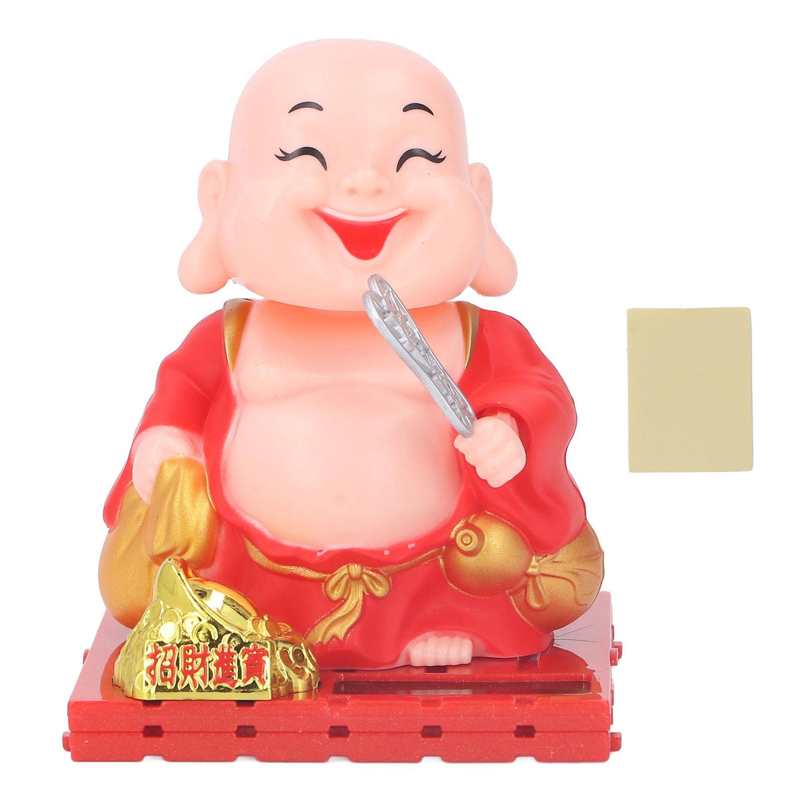 Mönchsdekoration mit Solarenergie Automatisch Schüttelnde Hand Buddha-Statue Figur Für Heim Auto Ornamente L Large von Joom DACH