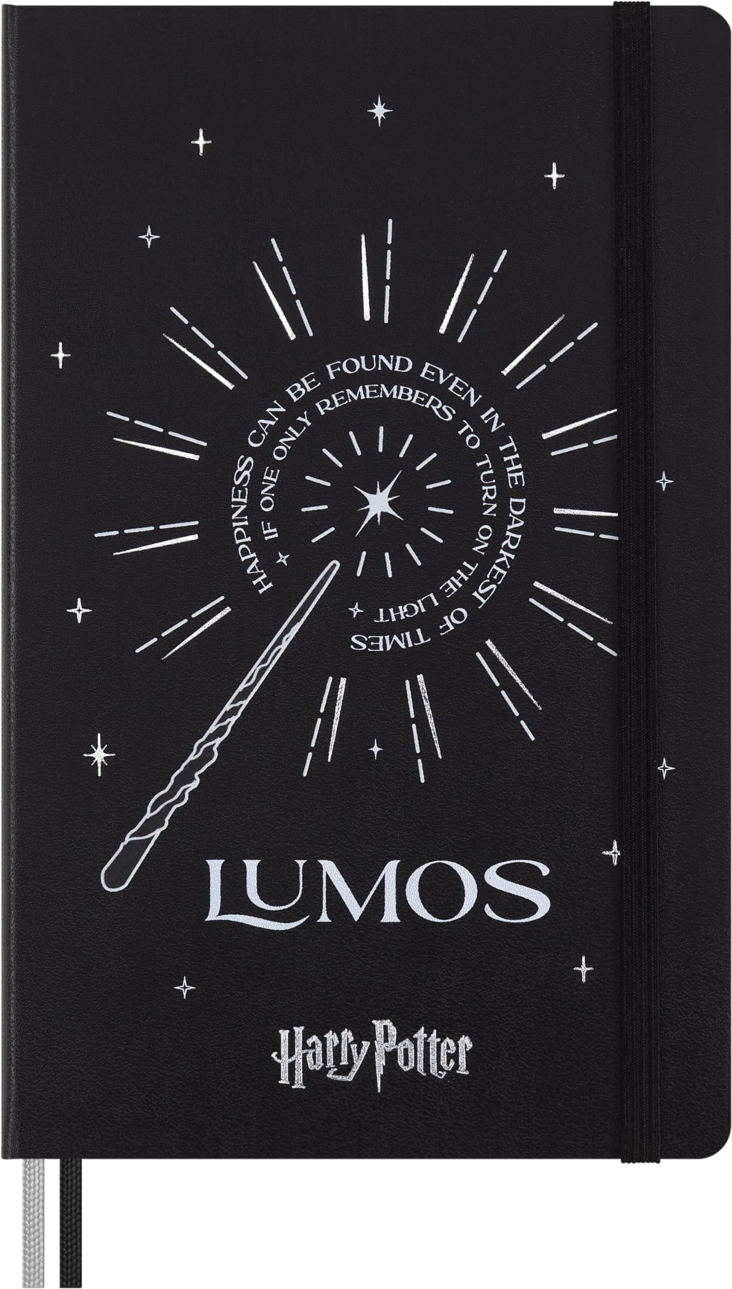 Moleskine Note Harry Potter Lumos Notizbuch Hardcover Großformat horizontal liniert LEHP23QP060LUM schwarz von Joom DACH