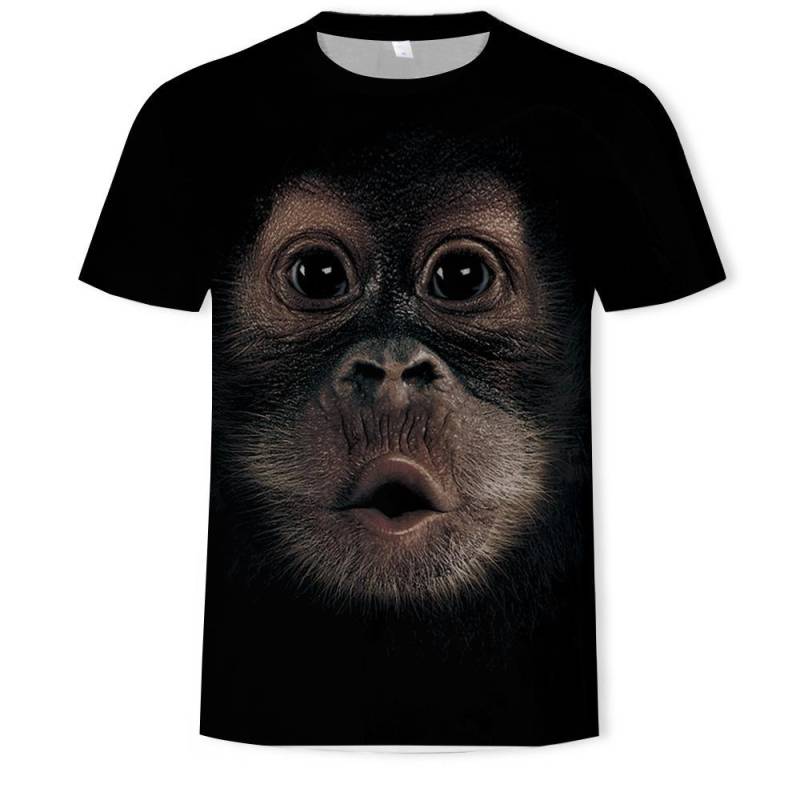 Monkey Gorilla Herren-T-Shirt, 3D-Digitaldruck, kurzärmelig, Sommer-T-Shirts, Herren L Monkey Gorilla Herren-T-Shirt, 3D-Digitaldruck, kurzärmelig, Sommer-T-Shirts, Herren L von Joom DACH
