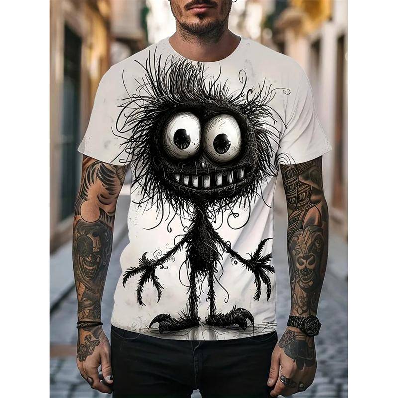 Monster-Graffiti-Art-Grafik-T-Shirt für Herren, Tier-3D-Druck, T-Shirts, Sommer, lässig, O-Ausschnitt, Übergröße, kurze Ärmel, Oberteile, Größe XS-6XL XXL Monster-Graffiti-Art-Grafik-T-Shirt für Herren, Tier-3D-Druck, T-Shirts, Sommer, lässig, O-Ausschnitt, Übergröße, kurze Ärmel, Oberteile, Größe XS-6XL XXL von Joom DACH