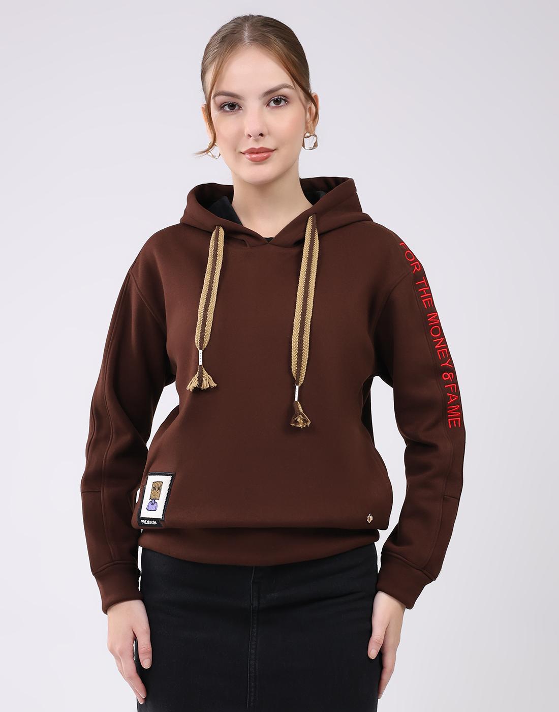 Monte Carlo Damen Regular Fit Sweatshirt 2XL kaffeebraun/braun von Joom DACH