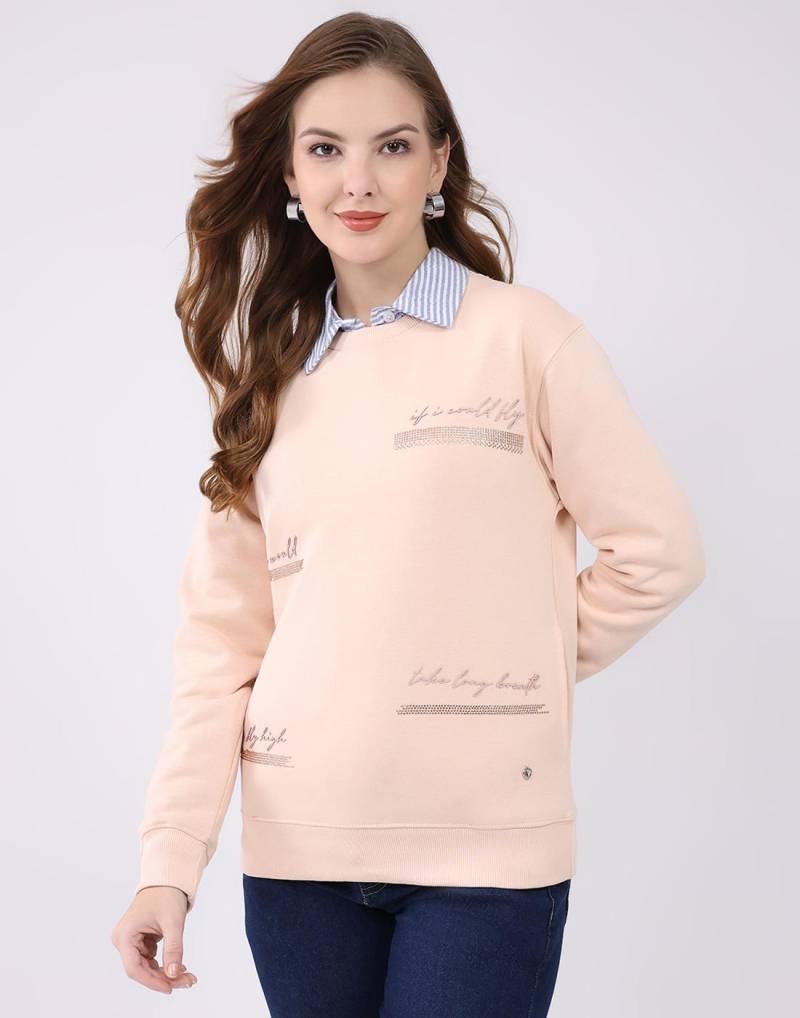 Monte Carlo Damen Regular Fit Sweatshirt S pfirsich von Joom DACH