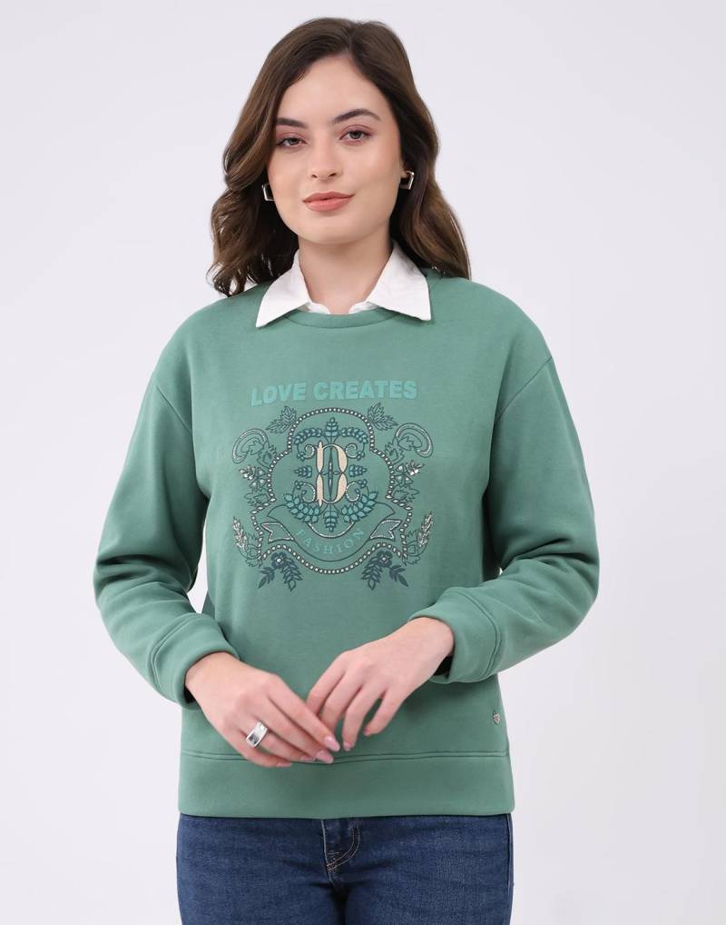 Monte Carlo Damen Regular Fit Sweatshirt Xl grün von Joom DACH