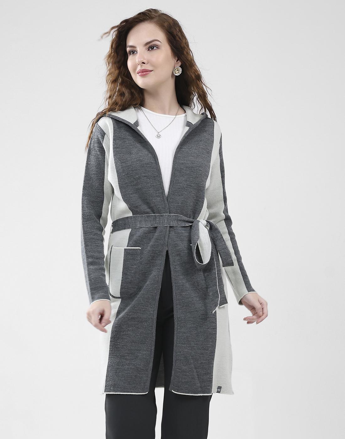 Monte Carlo Damen Strickjacke Regular Fit XXL grau von Joom DACH