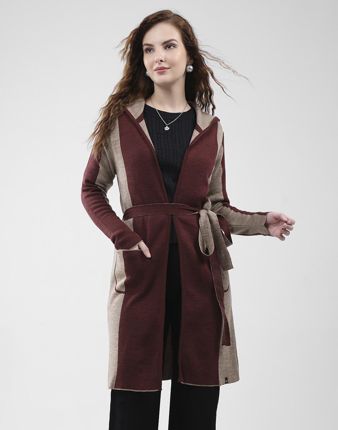 Monte Carlo Damen Strickjacke Regular Fit XXL weinrot von Joom DACH