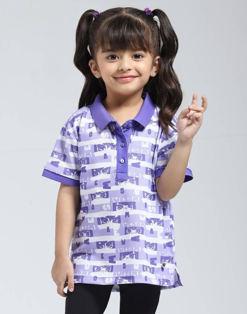 Monte Carlo Girls Regular Fit Sommer-T-Shirt 5-6 Years violett von Joom DACH