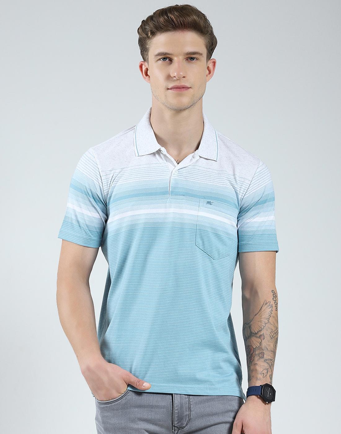 Monte Carlo Herren Regular Fit Kurzarm Polo-T-Shirt 3XL blau von Joom DACH