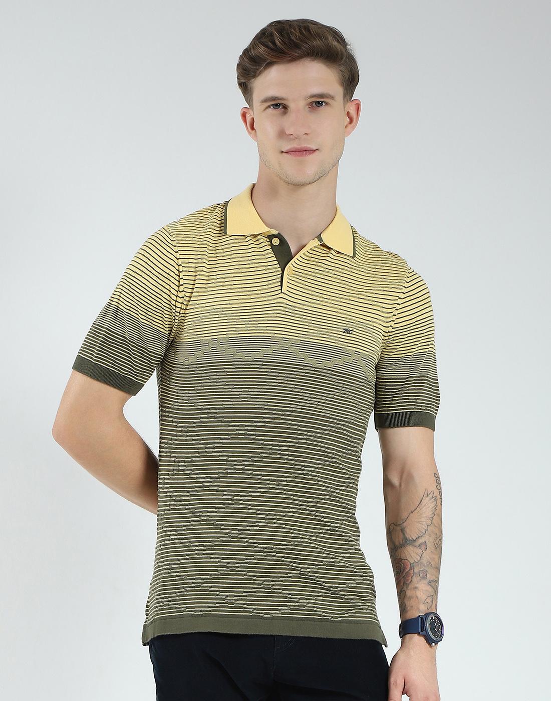 Monte Carlo Herren Regular Fit Selbstdesigntes Kurzarm-Polo-T-Shirt L grün von Joom DACH