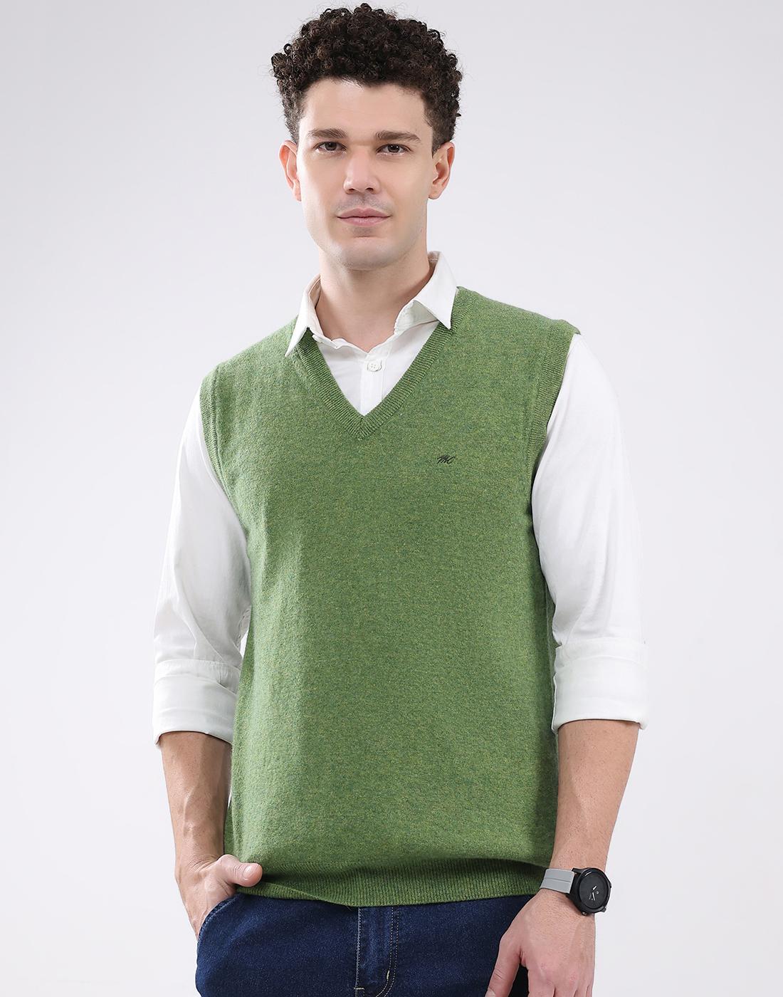 Monte Carlo Herren V-Ausschnitt Ärmelloser Pullover 2XL grün von Joom DACH