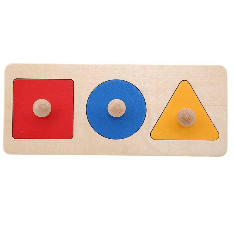 Montessori Puzzle Spielzeug Holz Geometrische Formen Sortieren Mathematik Bunte Vorschule Lernen Lernspiel Baby Kleinkind Spielzeug von Joom DACH