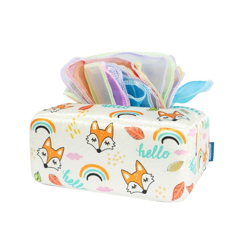 Montessori-Spielzeug, Baby-Taschentuchbox, sensorisches Spielzeug, Entwicklung, Babyspiele, Ziehspielzeug, Neugeborene im Alter von 6–18 Monaten, Kinder, frühes Lernspielzeug von Joom DACH