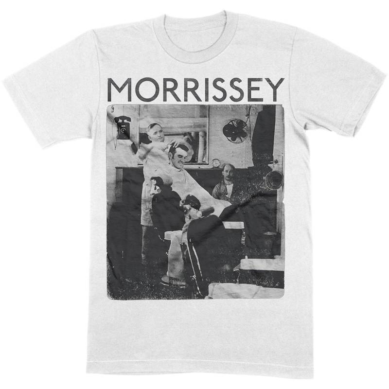 Morrissey Unisex-Erwachsene Barber Shop Baumwoll-T-Shirt XL weiß von Joom DACH