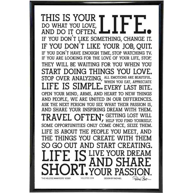 Motivations Leben Zitat Leinwand Kunstdruck Malerei Poster Wand Bilder Für Schlafzimmer Home Dekoration Wand Dekor Kein Rahmen Febric 40cm×50cm NoFrame von Joom DACH