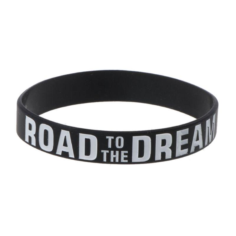 Motivationsarmbänder, Silikon-Gummiband, elastisch, inspirierende Armbänder, Geschenk von Joom DACH