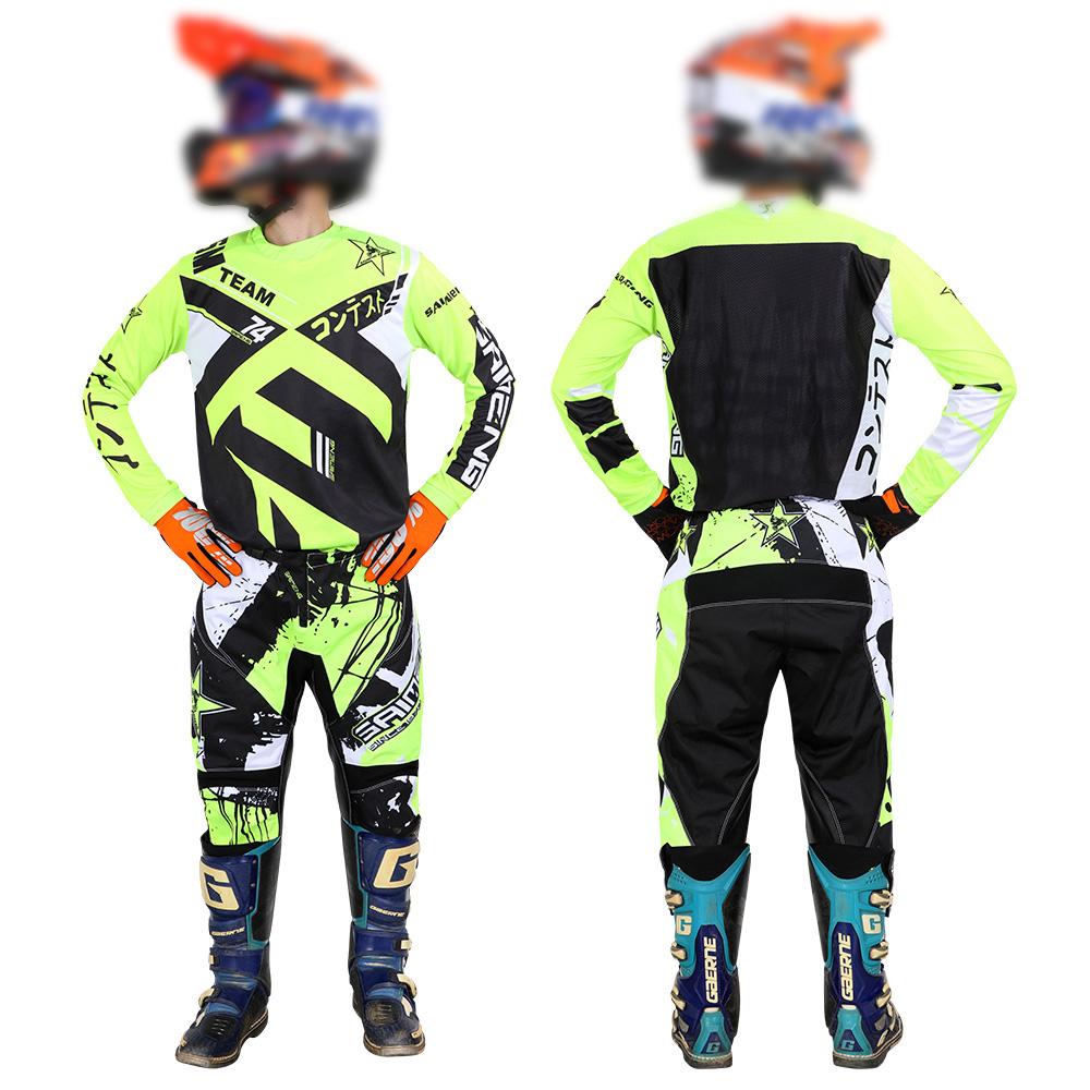 Motocross-Ausrüstungsset für Kinder 4 5 6 7 8 9 10 11 12 13 Jahre Jugend Kind Motorrad Junge Mädchen Jersey Hose Kits Rennanzug Offroad Enduro MX MTB L-24 von Joom DACH