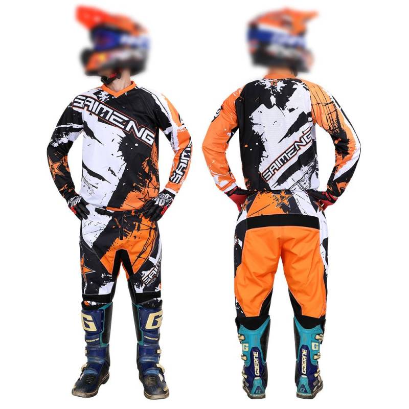 Motocross-Ausrüstungsset für Kinder 4 5 6 7 8 9 10 11 12 13 Jahre Jugend Kind Motorrad Junge Mädchen Jersey Hose Kits Rennanzug Offroad Enduro MX MTB L-24 von Joom DACH