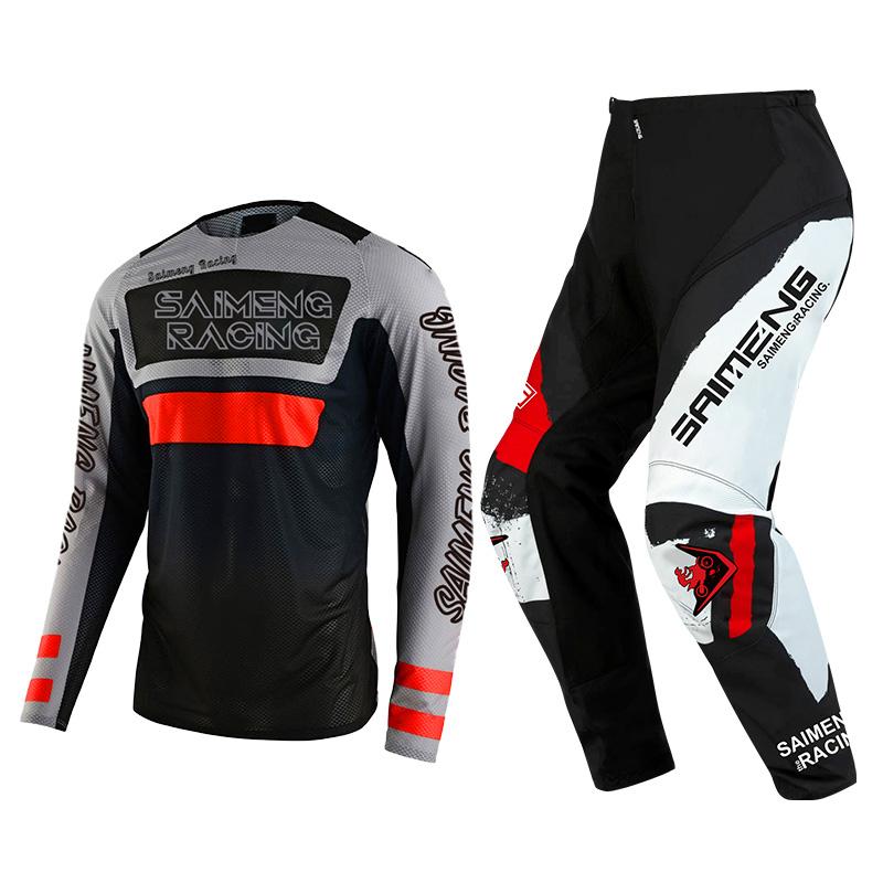 Motocross-Ausrüstungsset für Kinder 4 5 6 7 8 9 10 11 12 13 Jahre Jugend Kind Motorrad Junge Mädchen Jersey Hose Kits Rennanzug Offroad Enduro MX MTB L-24 von Joom DACH