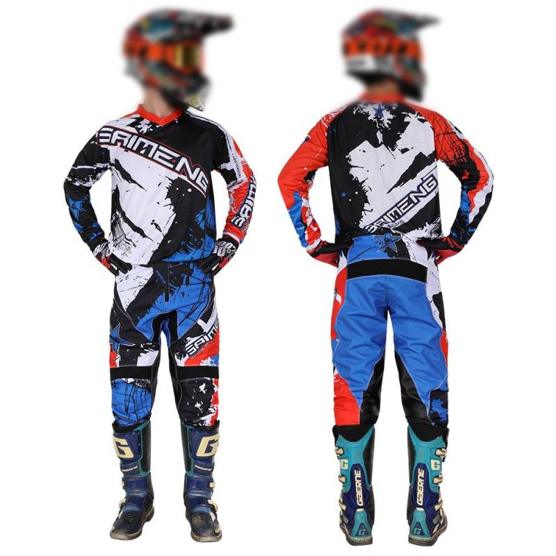 Motocross-Ausrüstungsset für Kinder 4 5 6 7 8 9 10 11 12 13 Jahre Jugend Kind Motorrad Junge Mädchen Jersey Hose Kits Rennanzug Offroad Enduro MX MTB M-22 von Joom DACH