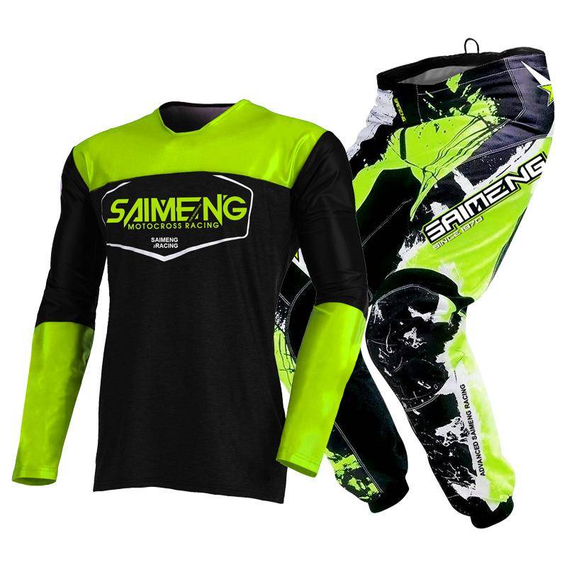 Motocross-Ausrüstungsset für Kinder 4 5 6 7 8 9 10 11 12 13 Jahre Jugend Kind Motorrad Junge Mädchen Jersey Hose Kits Rennanzug Offroad Enduro MX MTB M-22 von Joom DACH