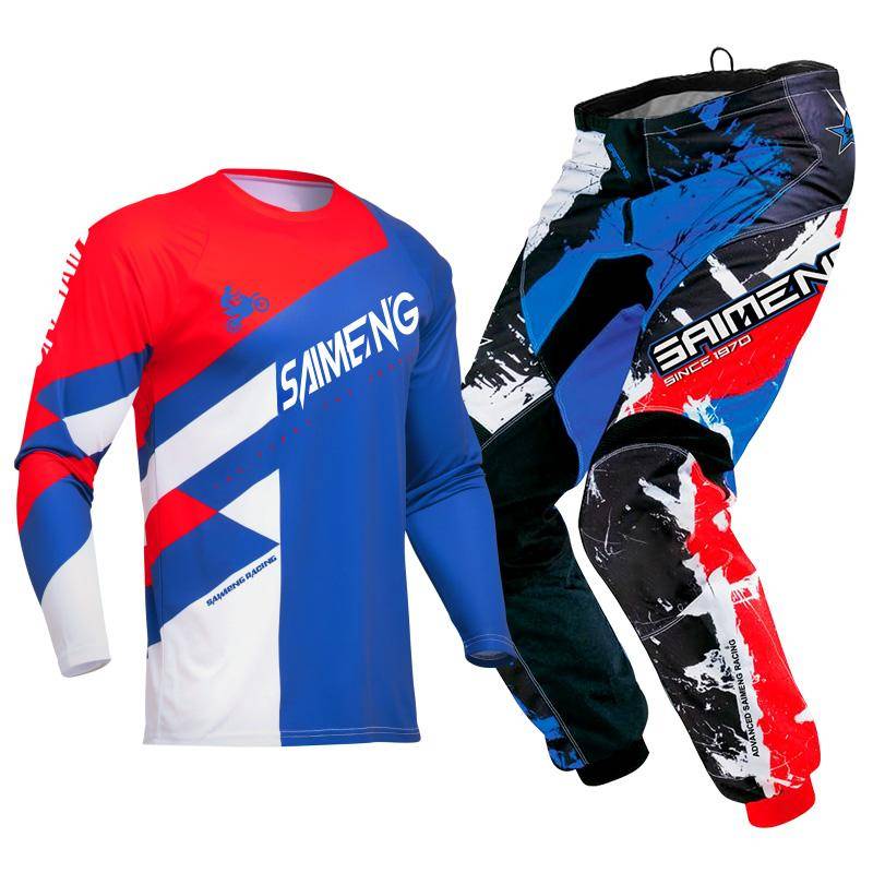 Motocross-Ausrüstungsset für Kinder 4 5 6 7 8 9 10 11 12 13 Jahre Jugend Kind Motorrad Junge Mädchen Jersey Hose Kits Rennanzug Offroad Enduro MX MTB M-22 von Joom DACH