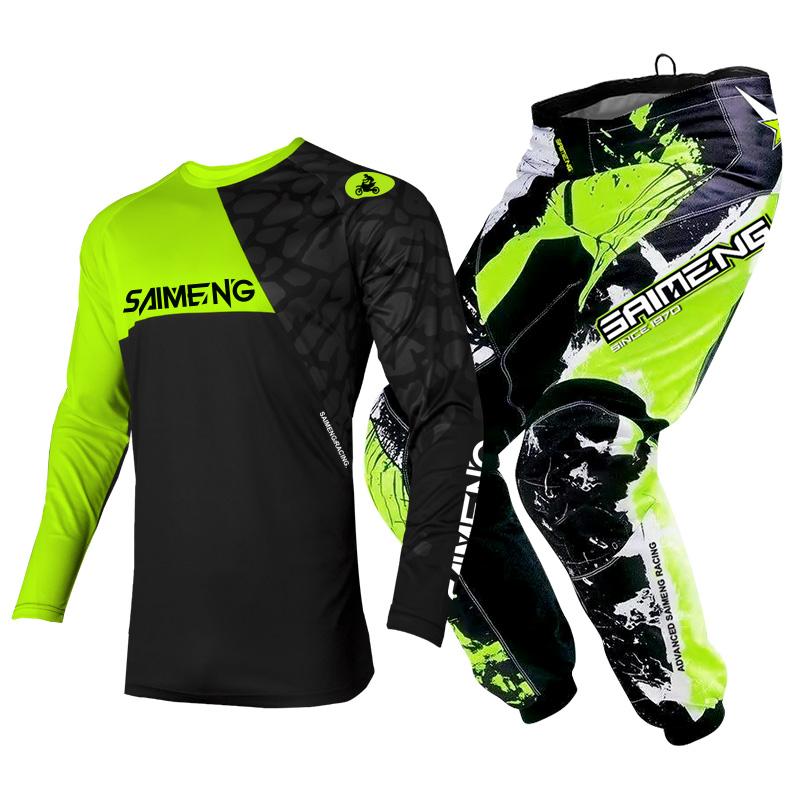 Motocross-Ausrüstungsset für Kinder 4 5 6 7 8 9 10 11 12 13 Jahre Jugend Kind Motorrad Junge Mädchen Jersey Hose Kits Rennanzug Offroad Enduro MX MTB S-20 von Joom DACH