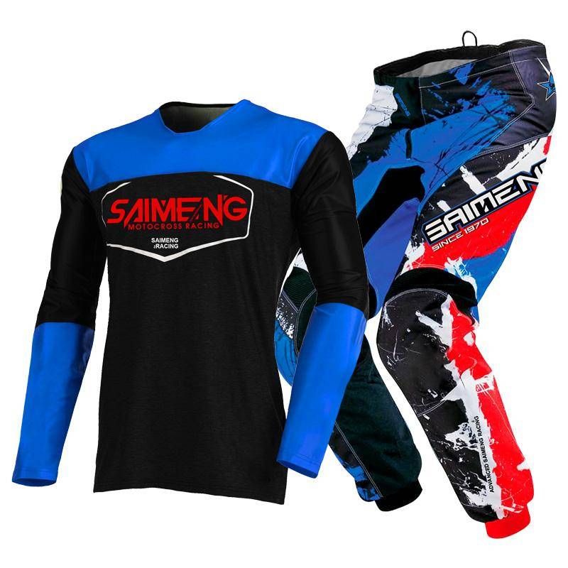 Motocross-Ausrüstungsset für Kinder 4 5 6 7 8 9 10 11 12 13 Jahre Jugend Kind Motorrad Junge Mädchen Jersey Hose Kits Rennanzug Offroad Enduro MX MTB S-20 von Joom DACH